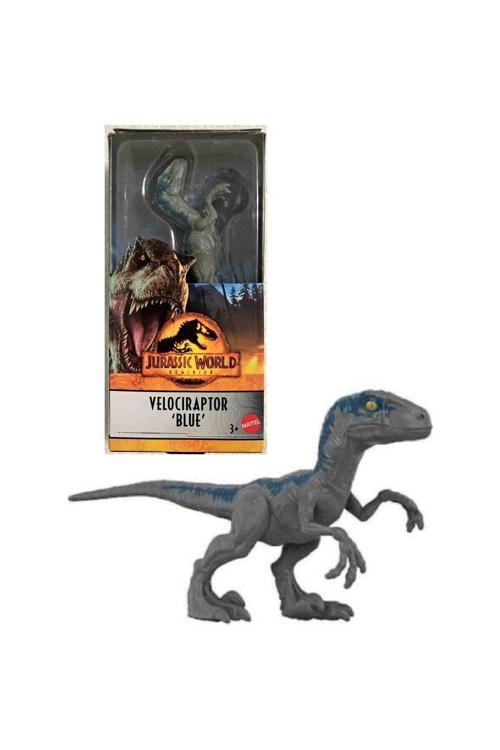 VELOCIRAPTOR BLUE Orijinal 14cm Küçük Boyutlu Oyuncak Dinozor Figür Jurassic World Mattel Menşei:Çin