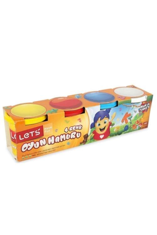 4'lü Büyük Boy Oyun Hamuru 4 Renk