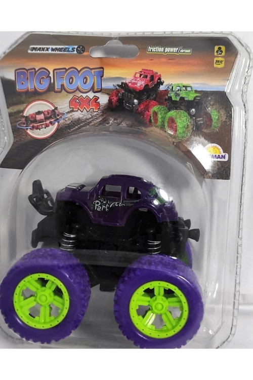 Big Foot 4x4 Sürtmeli Araba - Mor