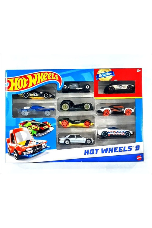 Hotwheels 9'lu Araba Seti