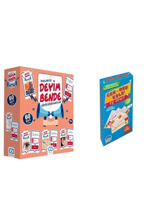 Deyim Bende ve Çek-Oku Eşle Eş Sesli 2 Kutu oyunu 1 arada