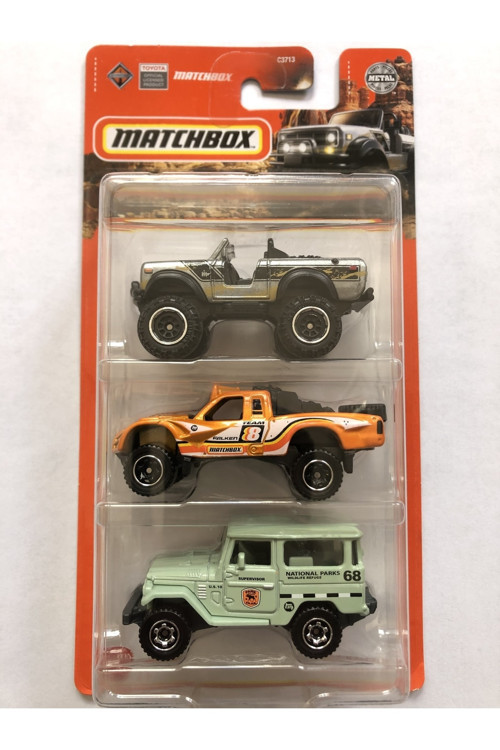 2022 Yeni - New 3'lü Araba Seti Mbx Toyota Rally Iı - 4x4 - 1:64 Ölçek Marka