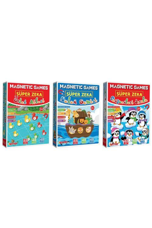 Manyetik Zeka Oyunu Ördek Ailesi- Nuh'un Gemisi-Penguenleri Sırala