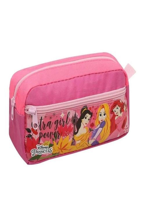 Ottonya Lisanslı Disney Princess Çift Gözlü Kalem Çantası
