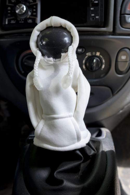 Universal Beyaz Vites Hoodie - Araç Vites Kıyafeti - Vites Poları - Her Araca Uyumlu Vites Hoodie
