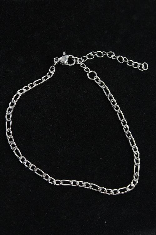 316L Çelik Figaro Model Gümüş Renk Erkek Bileklik