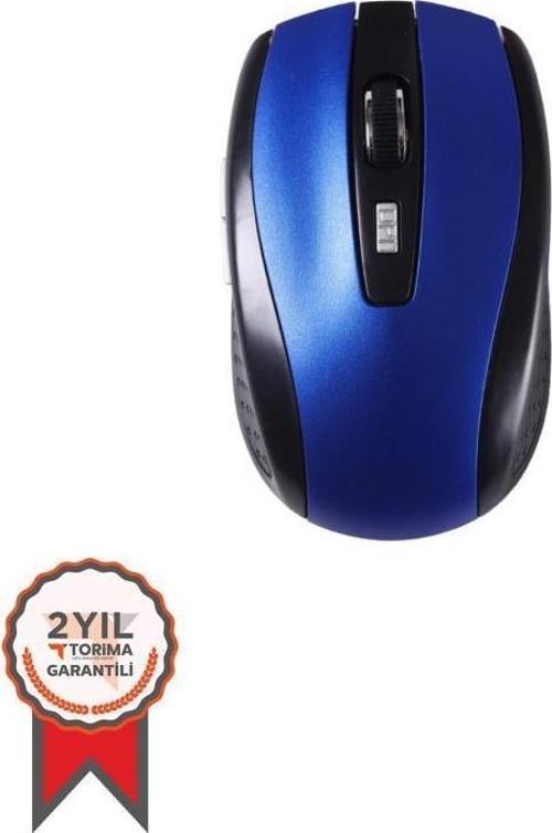 TM-08 Kablosuz Yan Tuşlu Mavi Optik Mouse