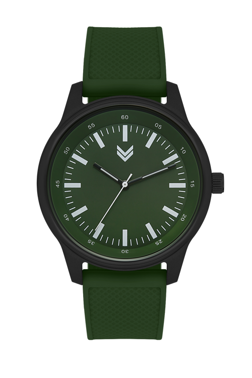 Erkek Kadın Spor Kol Saati Siyah Yeşil Hm-3002Ma-3