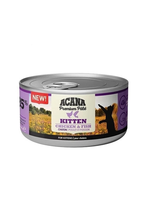 Acana Premium Pate Tavuklu Ve Balıklı Yavru Konserve Kedi Maması 85 Gr