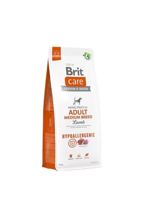 Brit Care Hypo-Allergenic Kuzu Etli Orta Irk Yetişkin Köpek Maması 12 Kg