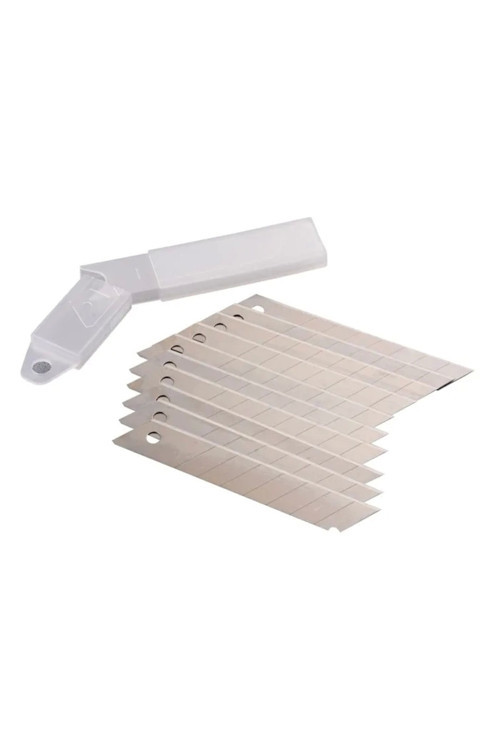 Maket Bıçağı - Falçata Ağzı - Yedeği Kalın 18Mm - 100 Adet