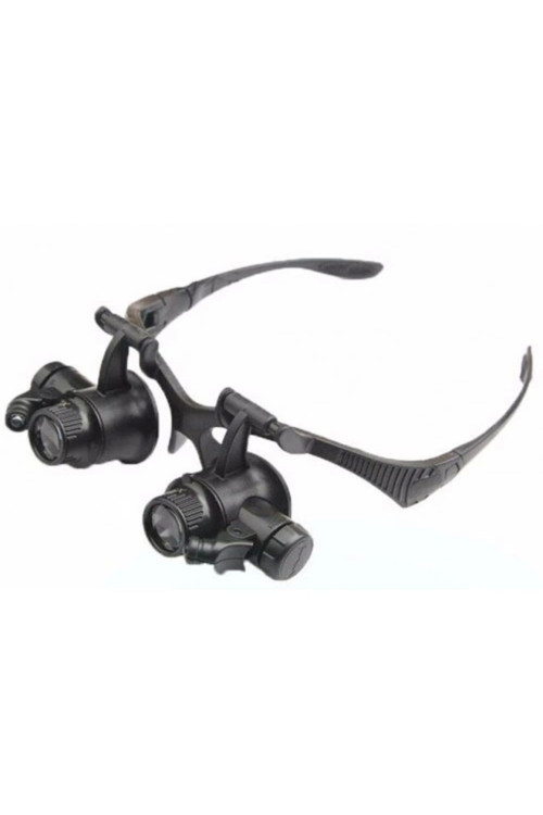 Gözlük Modeli 10X 15X 20X 25X Lens,2Led Işıklı,Büyüteç