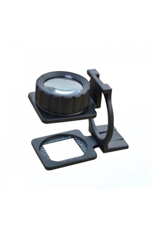 Tekstilciler Için Kumaş Kontrolü Büyüteç,Katlanan, Metal 15X Büyütme