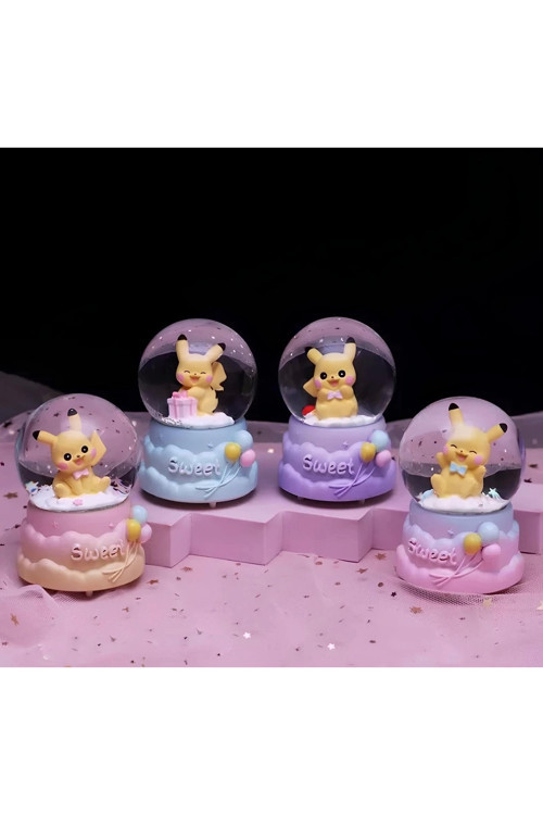 Pokemon Işıklı Kar Küresi 7 Cm Alk3396