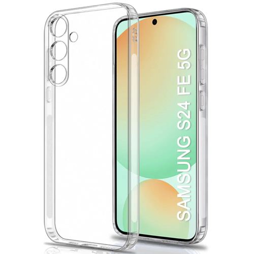 Samsung Galaxy S24 FE 5G Kılıf Şeffaf Silikon Kamera Korumalı Kılıf