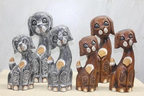 Ahşap 3'lü Köpek Seti 3trendy-1