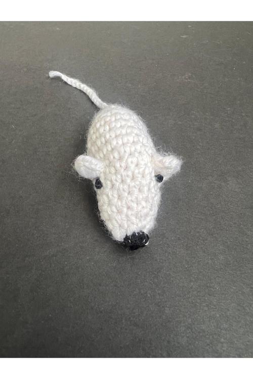 El Örgüsü Fare Kedi Oyuncağı El Örgüsü Oyuncak Fare