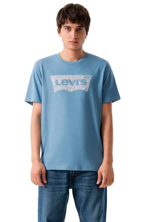 Erkek Regular Fit Batwing Mavi T-shirt- 22491-1951