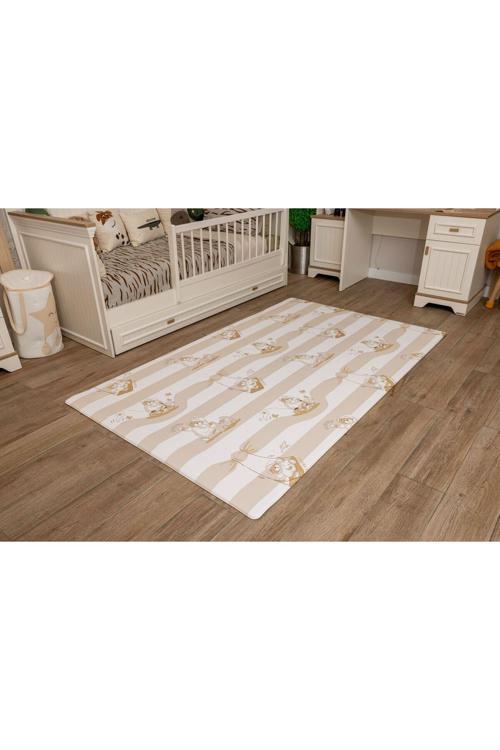 Sleepy Bear Premium Oyun Matı 140x230cm | 15mm | Darbe Emici, Isı Yalıtımlı, Çift Yönlü Halısı