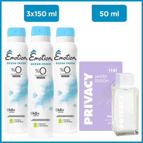 Limited Edition Woman Edt 50 Ml & Emotion Ocean Fresh 3x150 Ml