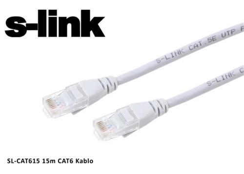 sl-cat615 Cat6 15mt Gri Utp Patch Kablo