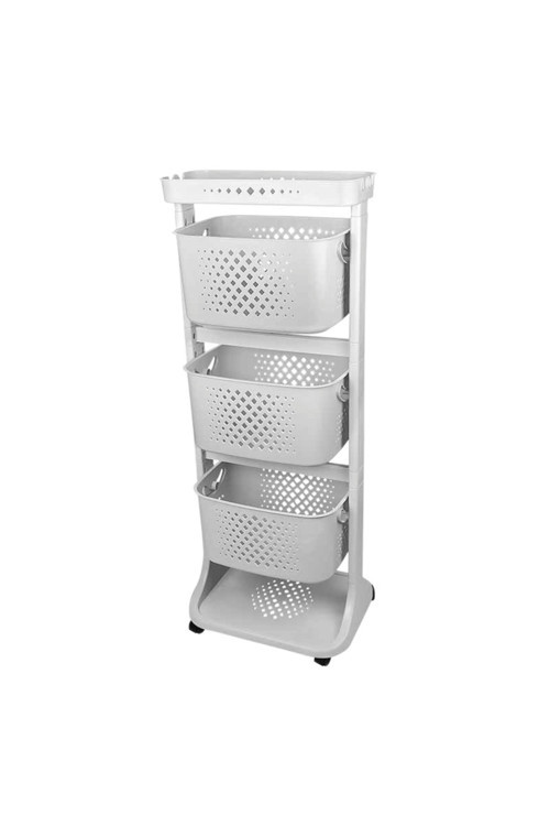 Üç Katlı Organizer Sepet - Sebzelik