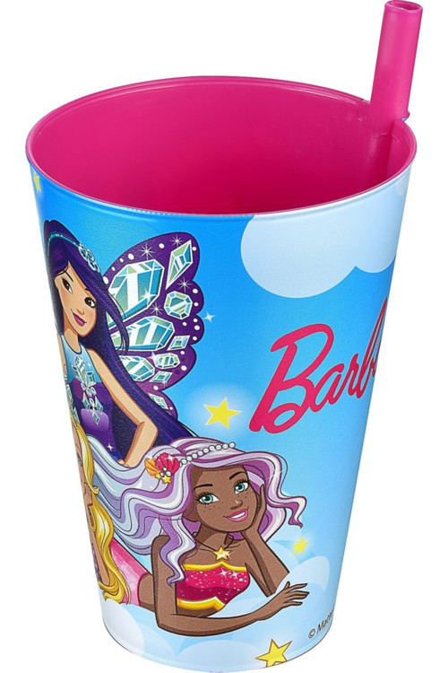 Barbie Pipetli Bardak 400 Ml.