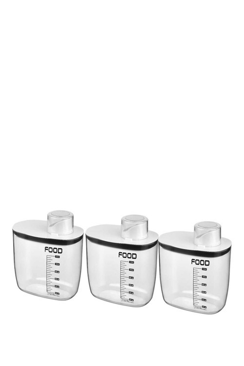 3 Lü Çok Amaçlı Erzak Kabı 1300 Ml.