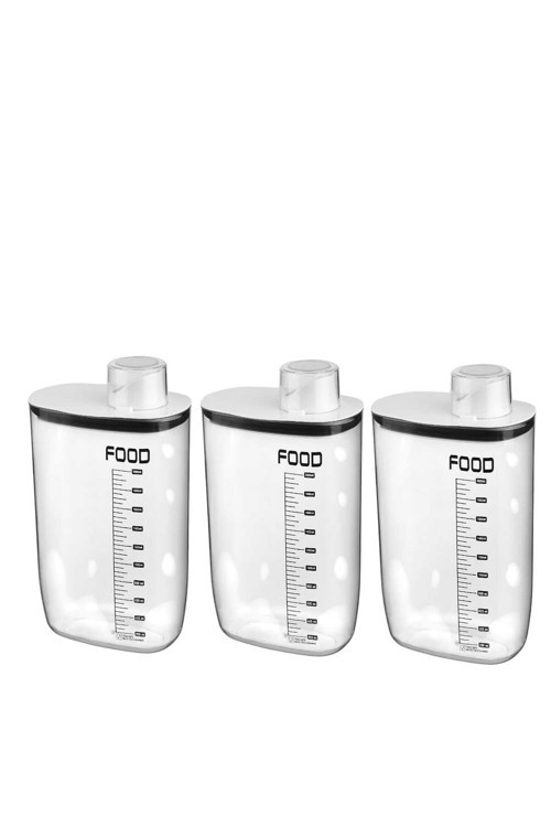 3 Lü Çok Amaçlı Erzak Kabı 2100 Ml