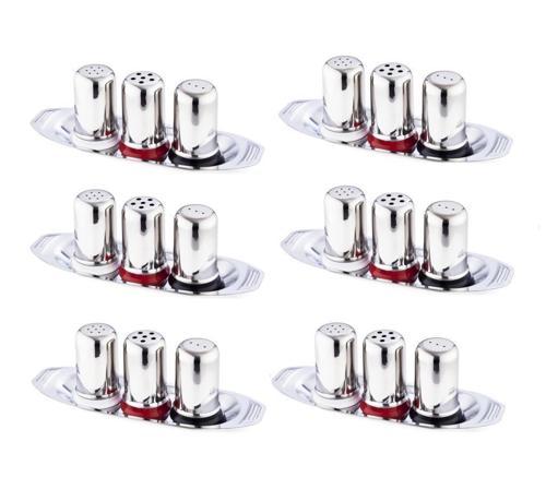 Büyük Boy Gondol Tuzluk Takımı Paslanmaz Çelik 6 Adet