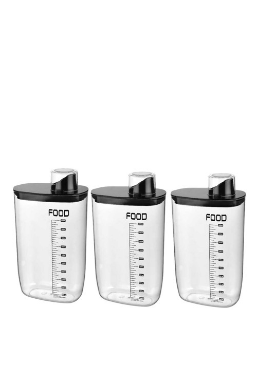 3 Lü Çok Amaçlı Erzak Kabı 2100 Ml