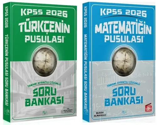 CBA 2026 KPSS Türkçe + Matematik Pusulası Soru Bankası 2 li Set CBA Yayınları
