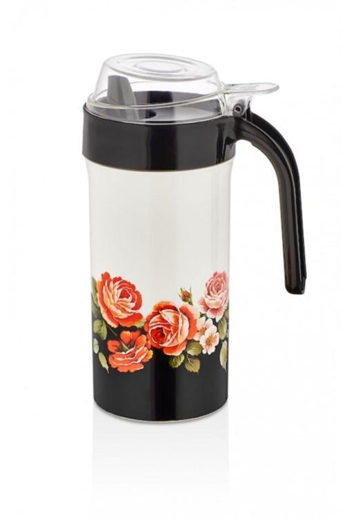 Siyah Küçük Boy Kapaklı Yağdanlık 0,7 Lt