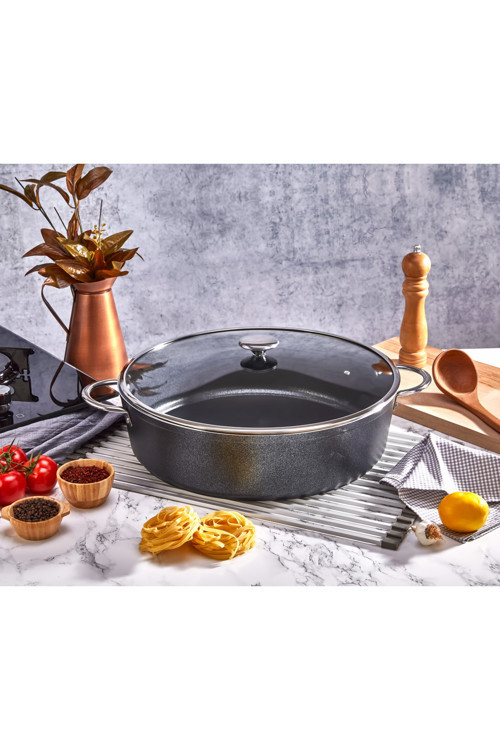 Granit Ezme Basık Tencere 36 Cm.