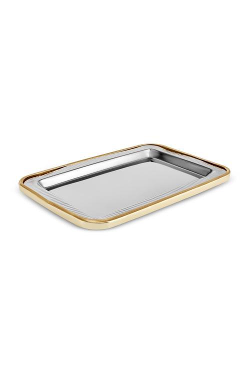 Ring Dekoratif Tepsi Gold 42x30 cm