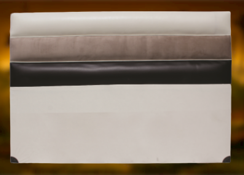 Başlık ALC PARİS SUNİ DERİ Kumaş Modern Kapiton KREM KAHVERENK Renk 90cm El Yapım