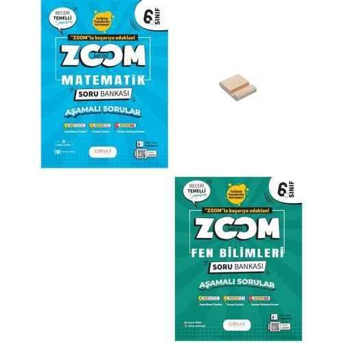 6. Sınıf Zoom Matematik ve Fen Bilimleri Soru Bankası + Telefon Standı