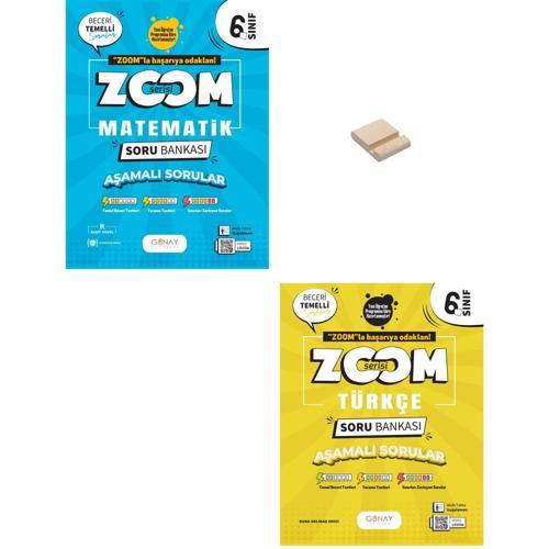 6. Sınıf Zoom Matematik ve Türkçe Soru Bankası + Telefon Standı