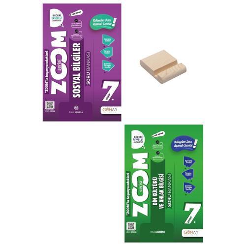 7. Sınıf Zoom Sosyal Bilgiler ve Din Kültürü Soru Bankası + Telefon Standı