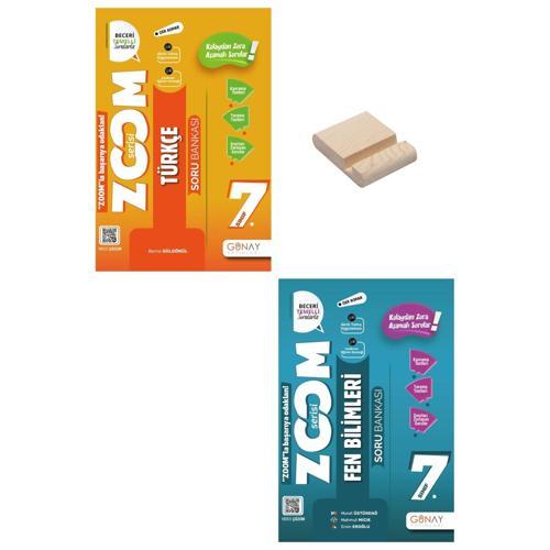 7. Sınıf Zoom Türkçe ve Fen Bilimleri Soru Bankası + Telefon Standı