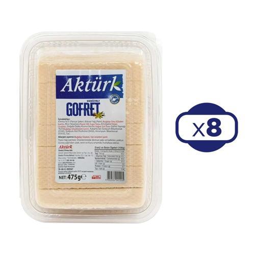 Vanilyalı Gofret 475 gr x 8 Adet
