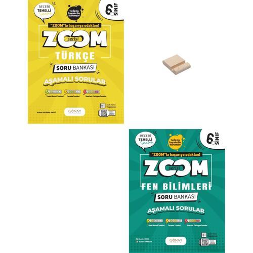6. Sınıf Zoom Türkçe ve Fen Bilimleri Soru Bankası + Telefon Standı