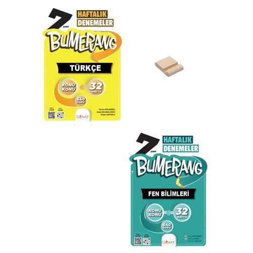 7. Sınıf Bumerang Türkçe ve Fen Bilimleri Haftalık Denemeleri + Telefon Standı
