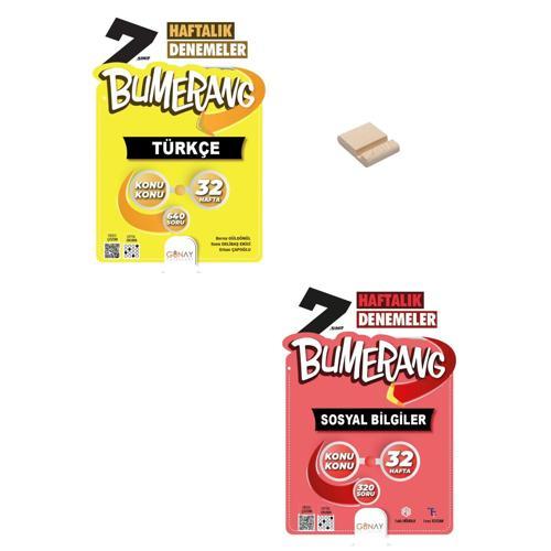 7. Sınıf Bumerang Türkçe ve Sosyal Bilgiler Haftalık Denemeleri + Telefon Standı