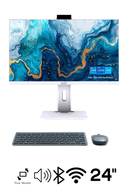 H302 İ3-12100 16GB 512GB M.2 Nvme SSD 24" FHD Pivot All In One Bilgisayar