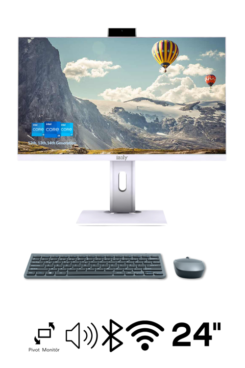 H701 İ7-12700 16GB 256GB M.2 Nvme SSD 24" FHD Pivot All In One Bilgisayar