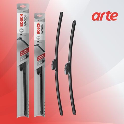 Renault Duster 2018-2025 Uyumlu Ön Silecek Takımı | Aeroeco Serisi | 2'li Set |