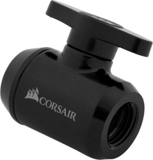 CORSAIR CX-9055019-WW Fitting (valve),XF Adapter (Shut-off ball valve; black)