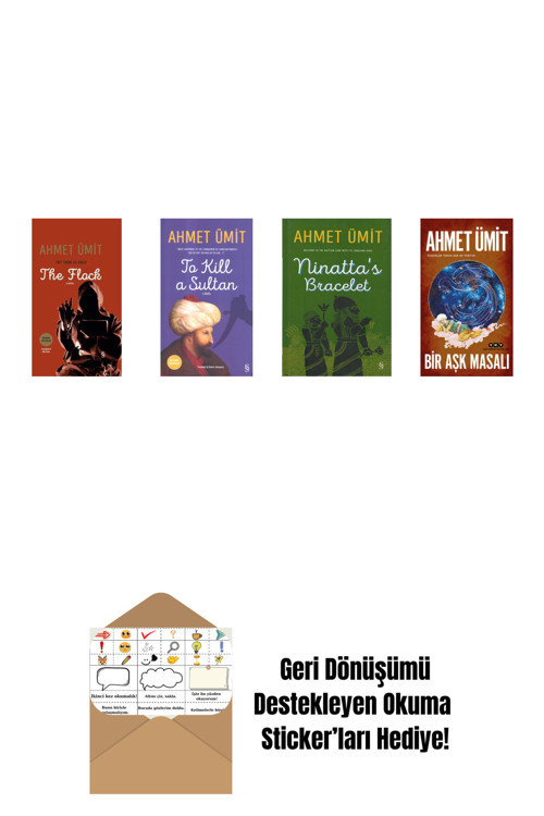 Everest Yayınları Ahmet Ümit 4 Kitap Set + Okuma Sticker'Ları
