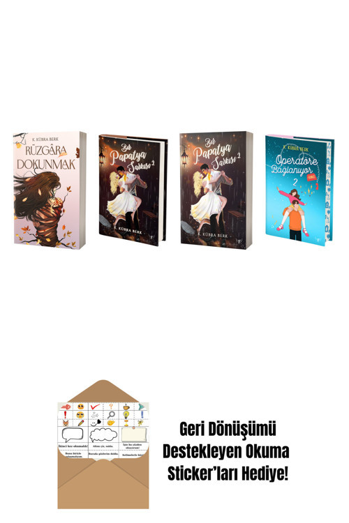 Artemis Yayınları K. Kübra Berk 4 Kitap Set + Okuma Sticker'Ları